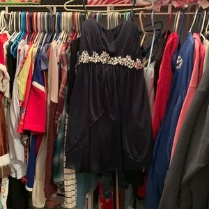 Navy blue dress from eight grade graduation.